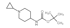 4-(Boc-氨基)-1-环丙基哌啶结构式