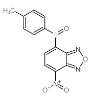 2-(4-methylphenyl)sulfinyl-5-nitro-8-oxa-7,9-diazabicyclo[4.3.0]nona-2,4,6,9-tetraene Structure