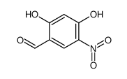 2,4-二羟基-5-硝基苯甲醛结构式