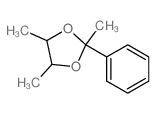 1,3-Dioxolane, 2,4,5-trimethyl-2-phenyl-结构式
