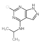 1H-Pyrazolo[3,4-d]pyrimidin-4-amine,6-chloro-N-(1-methylethyl)-结构式