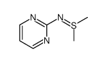 S,S-dimethyl-N-(2-pyrimidinyl)sulfilimine Structure