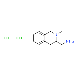 (2-甲基-1,2,3,4-四氢异喹啉-3-基)甲胺二盐酸盐结构式