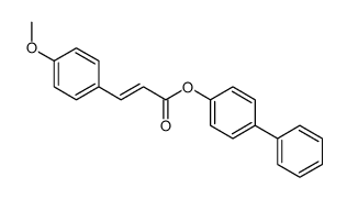 (4-phenylphenyl) 3-(4-methoxyphenyl)prop-2-enoate Structure