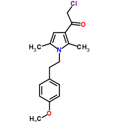 2-CHLORO-1-[1-[2-(4-METHOXYPHENYL)ETHYL]-2,5-DIMETHYL-1H-PYRROL-3-YL]ETHANONE结构式