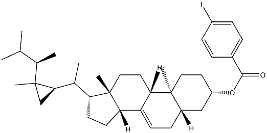5α-Gorgost-7-en-3β-ol 4-iodobenzoate Structure