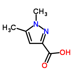 1,5-二甲基-1H-吡唑-3-甲酸结构式
