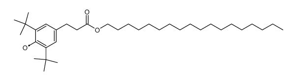 n-octadecyl-3-(3,5-di-tert-butyl-4-hydroxyphenyl)-propionate radical结构式