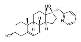 3β,17β-dihydroxy-17α-picolylandrost-5-ene Structure
