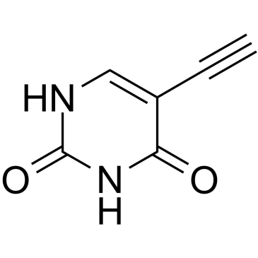 5-乙炔基尿嘧啶结构式