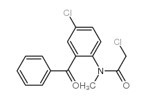 2-(N-甲基氯乙酰氨)-5-氯二苯甲酮结构式