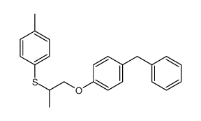 1-benzyl-4-[2-(4-methylphenyl)sulfanylpropoxy]benzene Structure