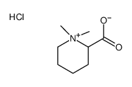 1,1-dimethylpiperidin-1-ium-2-carboxylic acid,chloride结构式