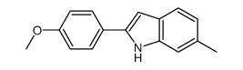 2-(4-methoxyphenyl)-6-methyl-1H-indole结构式