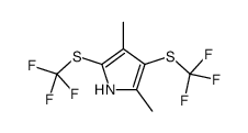 2,4-dimethyl-3,5-bis(trifluoromethylsulfanyl)-1H-pyrrole Structure