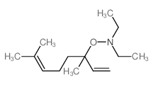 N-(3,7-dimethylocta-1,6-dien-3-yloxy)-N-ethyl-ethanamine结构式
