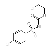 Carbamic acid,[(4-chlorophenyl)sulfonyl]-, 2-chloroethyl ester (9CI)结构式