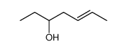(E)-5-hydroxy-2-heptene结构式