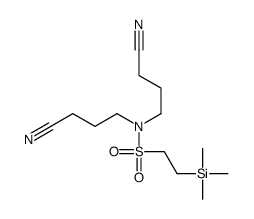 N,N-bis(3-cyanopropyl)-2-trimethylsilylethanesulfonamide结构式