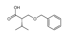 (2S)-3-methyl-2-[(phenylmethoxy)methyl]butanoic acid结构式
