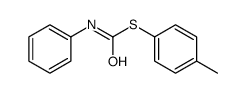 S-(4-methylphenyl) N-phenylcarbamothioate结构式
