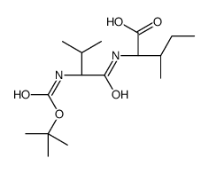 (2S,3S)-3-methyl-2-[[(2S)-3-methyl-2-[(2-methylpropan-2-yl)oxycarbonylamino]butanoyl]amino]pentanoic acid Structure