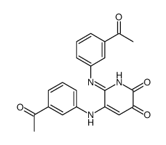 5,6-bis(3-acetylanilino)pyridine-2,3-dione Structure
