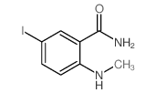 5-Iodo-2-(methylamino)benzamide结构式