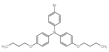 4-溴-N,N-双(4-丁氧苯基)-苯胺结构式