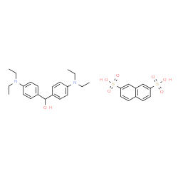 naphthalene-2,7-disulphonic acid, compound with 4-(diethylamino)-alpha-[4-(diethylamino)phenyl]benzenemethanol (1:1) Structure