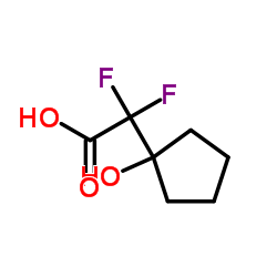 Cyclopentaneacetic acid,-alpha-,-alpha--difluoro-1-hydroxy- (9CI) Structure