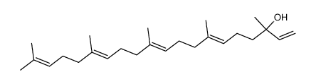 3,7,11,15,19-pentamethyl-eicosa-1,6,10,14,18-pentaen-3-ol结构式