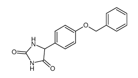 5-(P-benzyloxyphenyl) hydantoin结构式