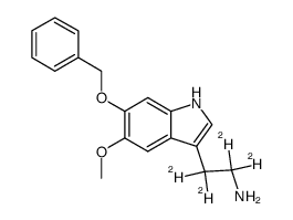 6-Benzyloxy-5-methoxy-α,α,β,β-d4-tryptamin Structure