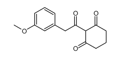 2-(2-(3-methoxyphenyl)acetyl)cyclohexane-1,3-dione结构式