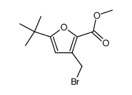 methyl 3-bromomethyl-5-tert-butylfuran-2-carboxylate Structure
