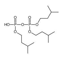 Diphosphoric acid α-hydrogen α,β,β-tris(3-methylbutyl) ester Structure