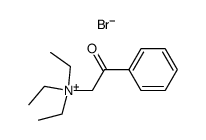 triethyl-(2-oxo-2-phenylethyl)ammonium bromide结构式