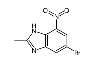 6-溴-2-甲基-4-硝基-1H-苯并[d]咪唑结构式
