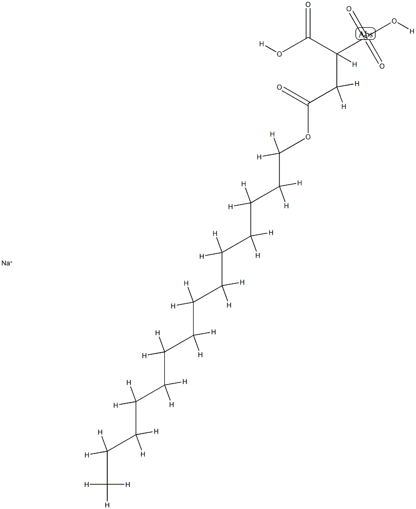 sodium C-tetradecyl 2-sulphosuccinate结构式