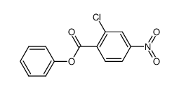 2-chloro-4-nitro-benzoic acid phenyl ester结构式