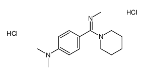 N,N-dimethyl-4-(N-methyl-C-piperidin-1-ylcarbonimidoyl)aniline,dihydrochloride Structure