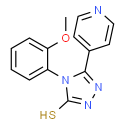 4-(2-METHOXYPHENYL)-5-PYRIDIN-4-YL-4H-1,2,4-TRIAZOLE-3-THIOL Structure