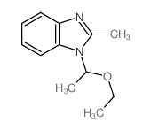 1-(1-ethoxyethyl)-2-methyl-benzoimidazole结构式