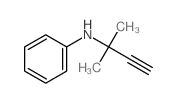 (1,1-二甲基-2-丙炔)-苯胺结构式