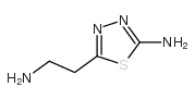 5-(2-aminoethyl)-1,3,4-thiadiazol-2-amine dihydrochloride(SALTDATA: 2HCl)结构式