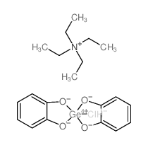 tetraethylammonium chlorobis(benzene-1,2-diolato)germanate Structure