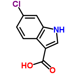6-氯吲哚-3-甲酸结构式