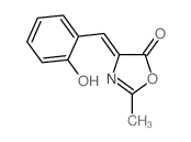 4-[(2-hydroxyphenyl)methylidene]-2-methyl-1,3-oxazol-5-one Structure