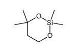 2,2,4,4-tetramethyl-1,3-dioxa-2-silacyclo-hexane Structure